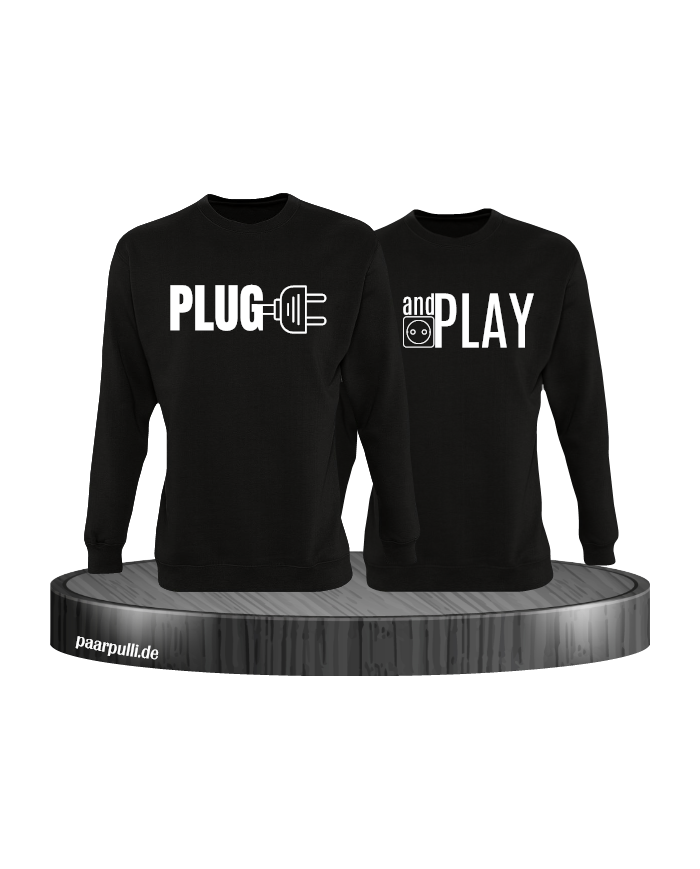 Plug and Play Sweatshirts in schwarz