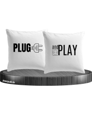 Plug and Play Kissen in weiß