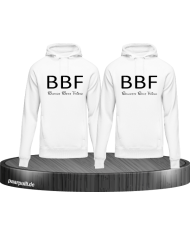BBF Pullover Set - Blonde & Brunette Beste Freunde Pullover weiß schwarz