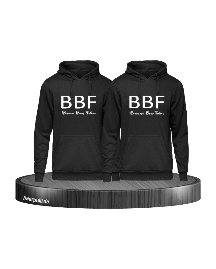 BBF Pullover Set - Blonde & Brunette Beste Freunde Pullover schwarz weiß