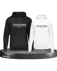 Together Forever Partner Hoodies schwarz-weiß