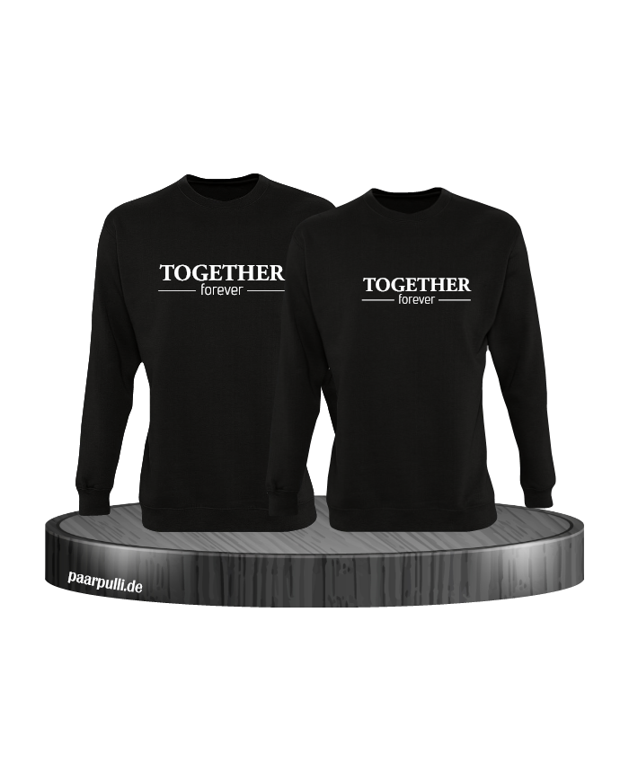 Together Forever Partnerlook Sweatshirts in schwarz