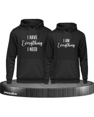 I have everything i need Partner Hoodies schwarz