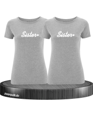 Sister Herz Shirts grau