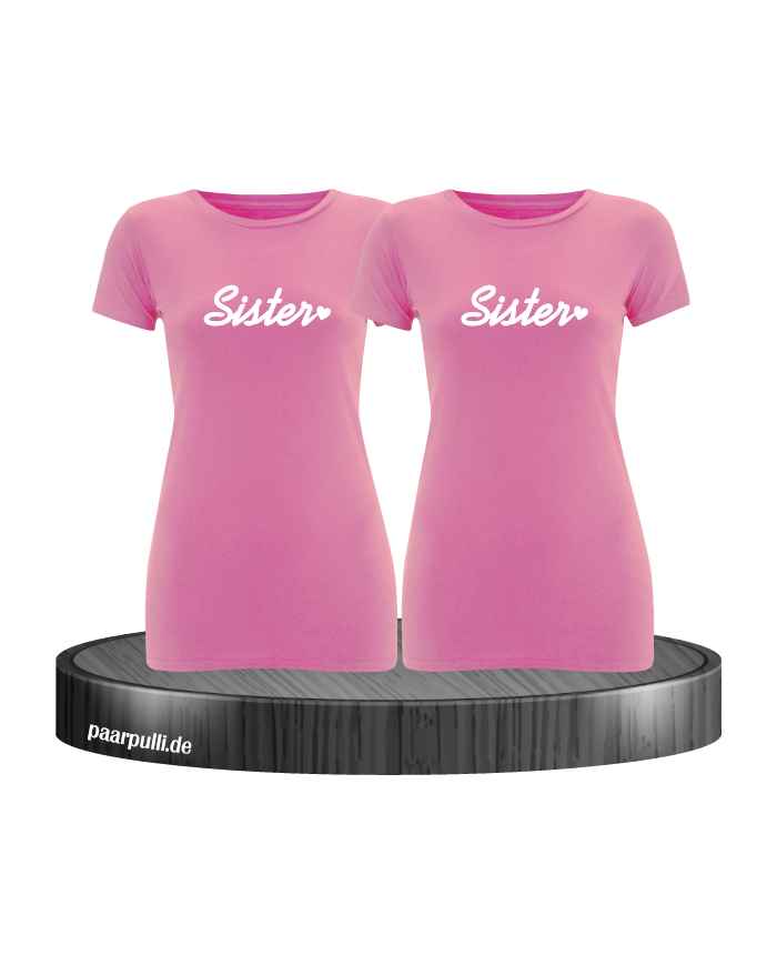 Sister Herz Shirts rosa