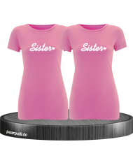 Sister Herz Shirts rosa