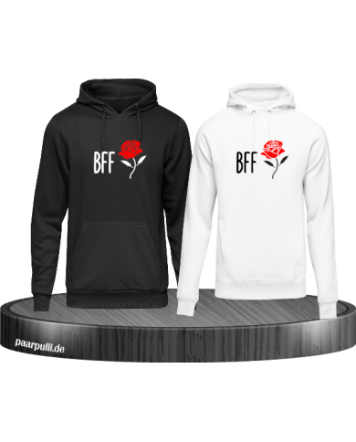 BFF Hoodie schwarz-weiß BFF Hoodie schwarz-weiß