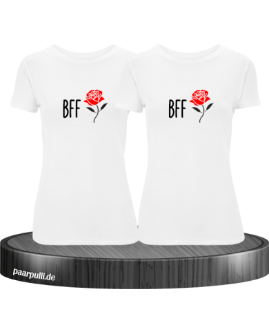 BFF mit Rose Best Friends T-Shirt Set