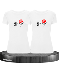 BFF mit einer Rose T-Shirt Set