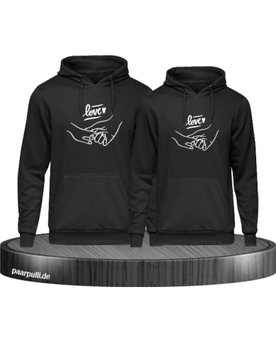 Hoodie Love schwarz Hoodie Love schwarz