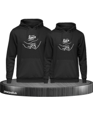 Hoodie Love schwarz
