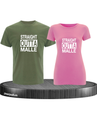 Straight Outta Malle Shirt khaki-rosa
