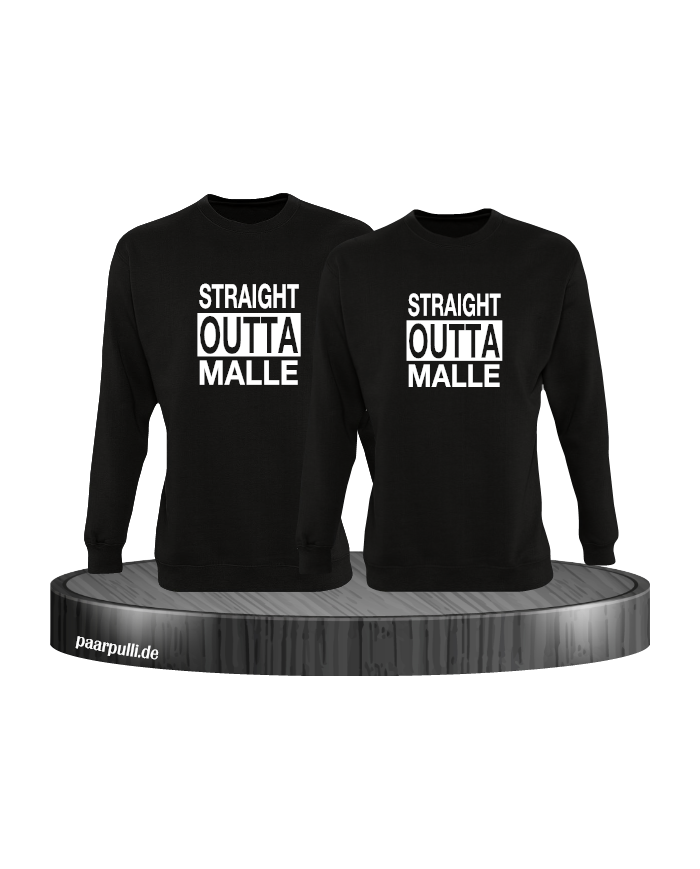Straight Outta Malle Pullover schwarz
