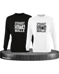 Straight Outta Malle Pullover schwarz-weiß
