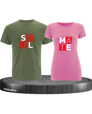 Pärchen T-Shirt Set "Soulmate" für Seelenverwandte