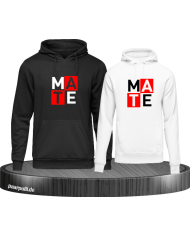 Partnerlook Hoodie Set "Soulmate" im modernem Stil