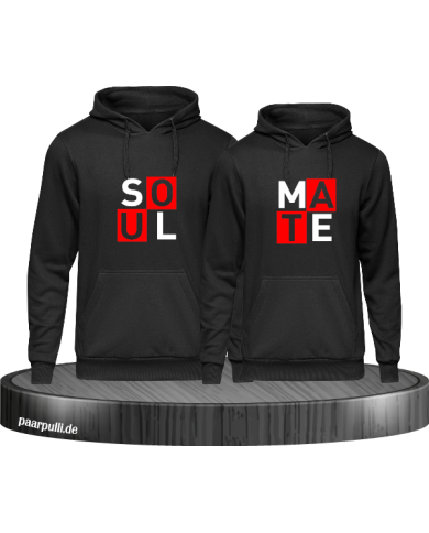 Partnerlook Hoodie Set "Soulmate" im modernem Stil Partnerlook Hoodie Set "Soulmate" im modernem Stil
