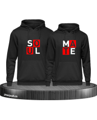 Partnerlook Hoodie Set "Soulmate" im modernem Stil
