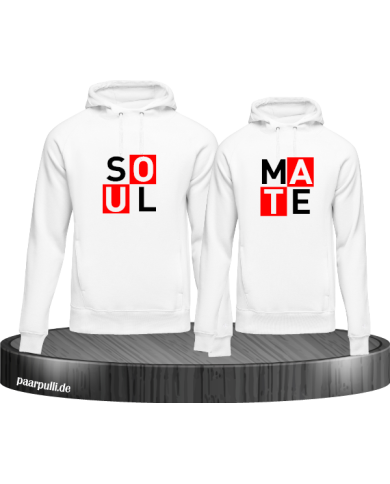 Partnerlook Hoodie Set "Soulmate" im modernem Stil Partnerlook Hoodie Set "Soulmate" im modernem Stil