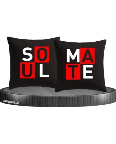 "Soulmate" - "Seelenverwandte" Partnerlook Kissenbezüge Set "Soulmate" - "Seelenverwandte" Partnerlook Kissenbezüge Set