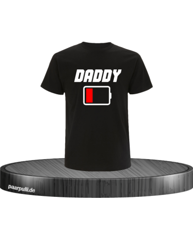 Low Battery Daddy TShirt schwarz Low Battery Daddy TShirt schwarz