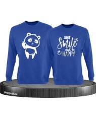 Just Smile and be Happy blau