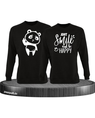 Just Smile and be Happy schwarz Just Smile and be Happy schwarz