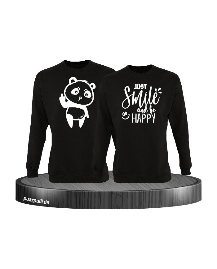 Just Smile and be Happy schwarz