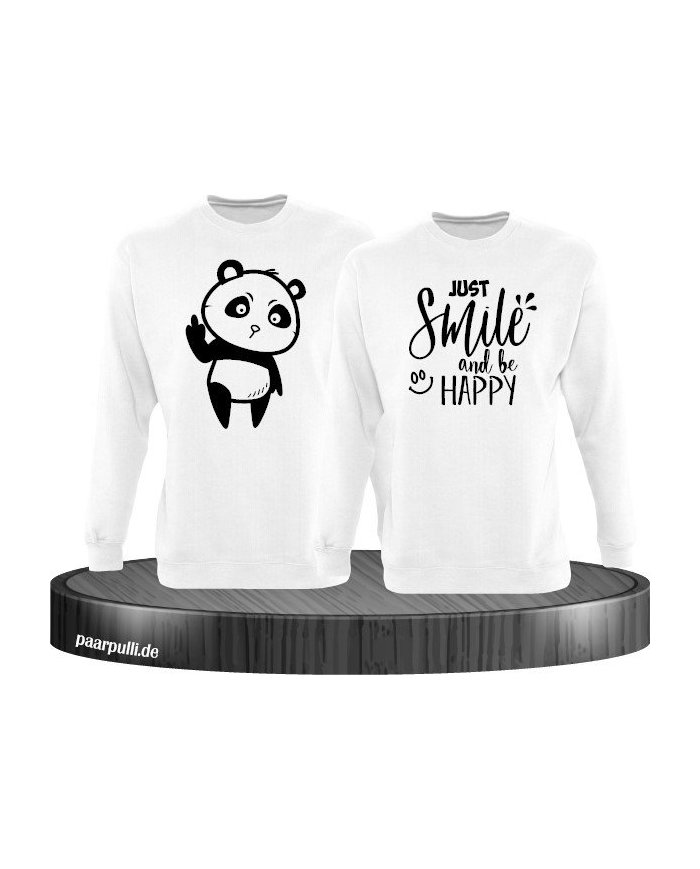 Just Smile and be Happy weiß