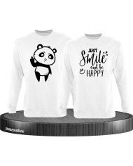 Just Smile and be Happy weiß