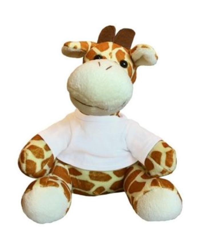 Happy B-Day Stofftier rot bedruckt