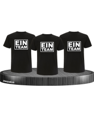 Ein Team shirt set bruder schwester schwarz