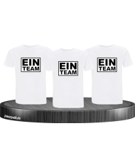 Ein Team shirt set bruder schwester weiß