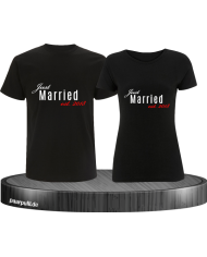 Just married mit Wunschdatum schwarz