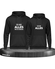 Ich hab alles was ich brauche und ich bin alles schwarz