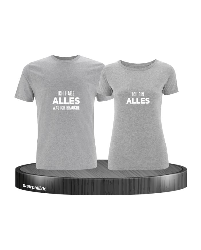 Ich hab alles was ich brauche und ich bin alles grau