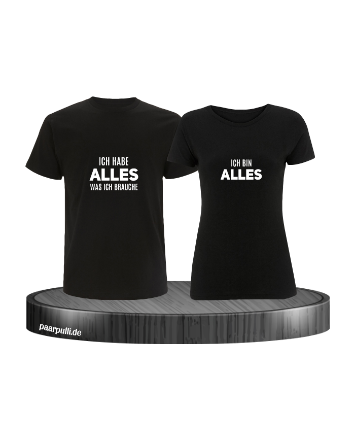 Ich hab alles was ich brauche und ich bin alles schwarz