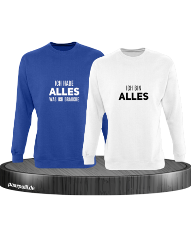Ich hab alles was ich brauche und ich bin alles blau weiß Ich hab alles was ich brauche und ich bin alles blau weiß