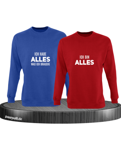 Ich hab alles was ich brauche und ich bin alles blau rot Ich hab alles was ich brauche und ich bin alles blau rot