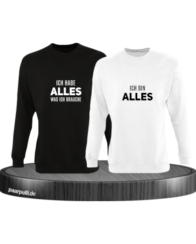 Ich hab alles was ich brauche und ich bin alles schwarz weiß Ich hab alles was ich brauche und ich bin alles schwarz weiß
