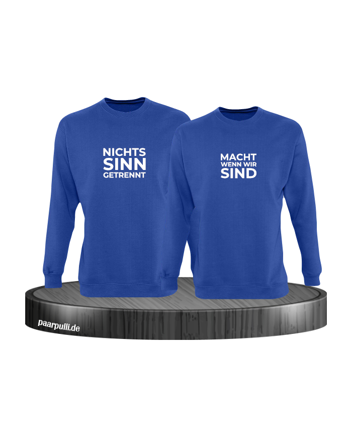 Nichts macht Sinn wenn wir getrennt sind blau