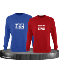 Nichts macht Sinn wenn wir getrennt sind rot blau