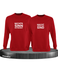 Nichts macht Sinn wenn wir getrennt sind rot
