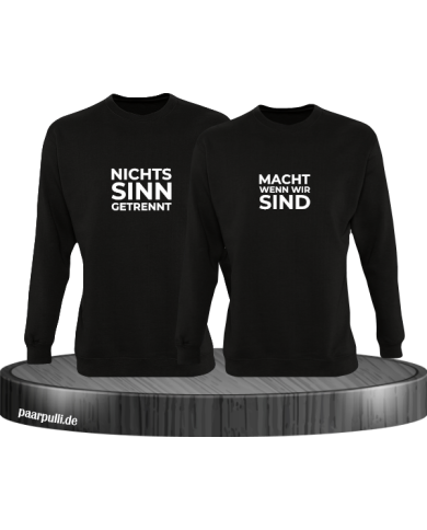 Nichts macht Sinn wenn wir getrennt sind schwarz Nichts macht Sinn wenn wir getrennt sind schwarz