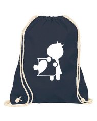 Pärchen Set aus zwei Turnbeutel mit Skizze von einem Puzzle