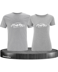 verziertes Mr. und Mrs. Couple grau