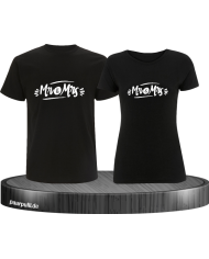 verziertes Mr. und Mrs. Couple schwarz