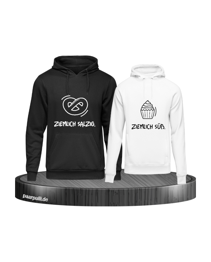 Ziemlich Süß und ziemlich salzig schwarz weiß