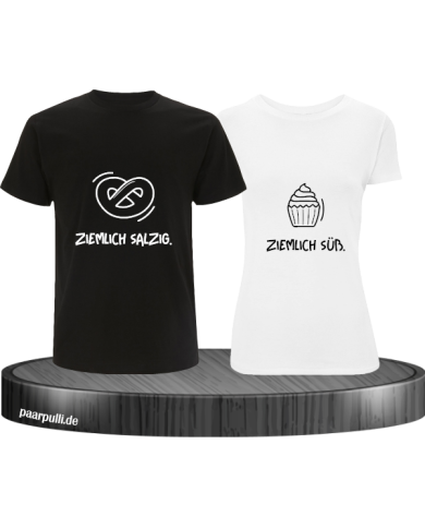 Ziemlich Süß und ziemlich Salzig schwarz weiß Ziemlich Süß und ziemlich Salzig schwarz weiß