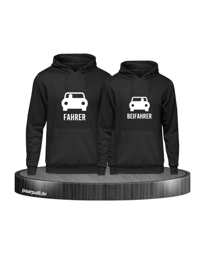 Fahrer und Beifahrer mit Sitzplätzen schwarz